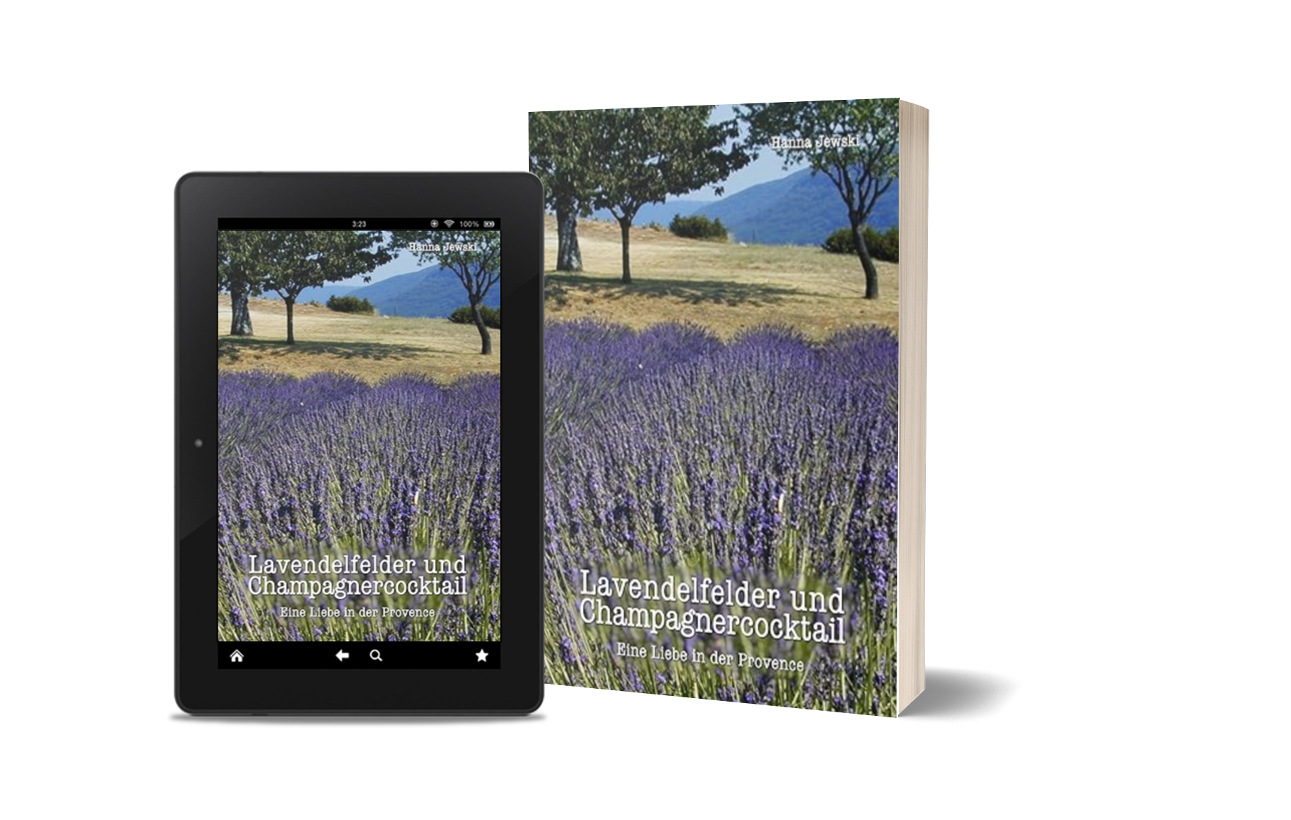 3D Cover – Lavendelfelder und Champagnercocktail